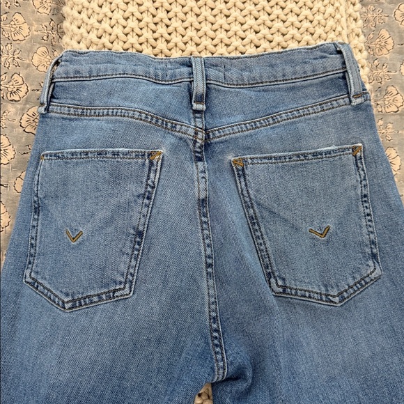 Hudson Jeans Blue Cropped Ankle Straight Jeans - Picture 6 of 7